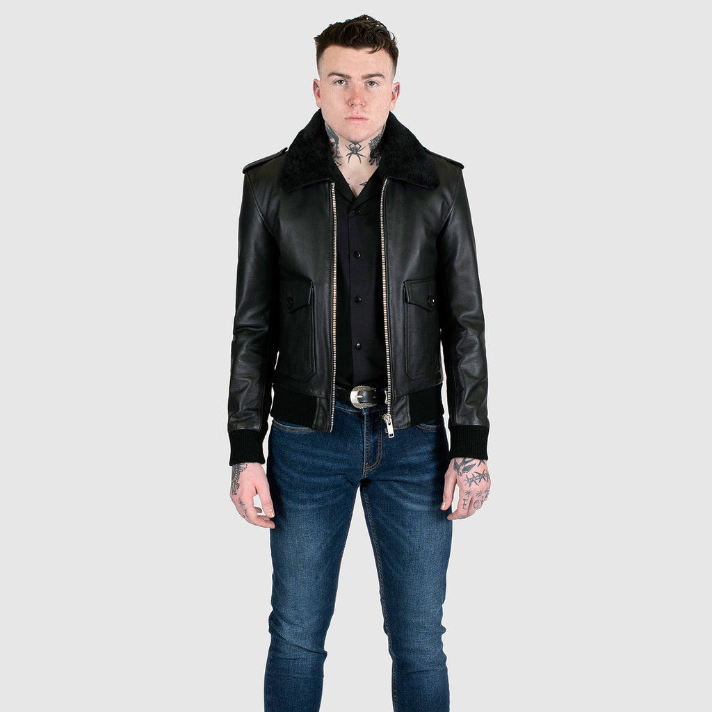 Avondale – Leather Flight Jacket (Size 34S, 36S, 36, 38S, 38, 40, 52, 54)